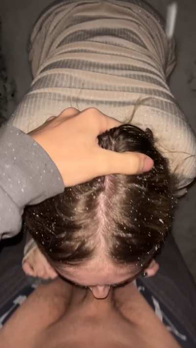 He put me on my knees and fucked my face in an alleyway whilst it was snowing 