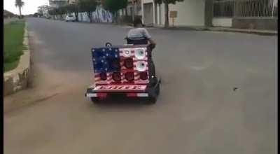 Big punch in wheelchair