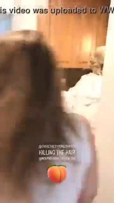 Not exactly her boobs but still