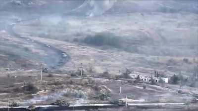 Short clip showing the scale of Russian armored attack on Avdiivka on Oct 10th, 2023.