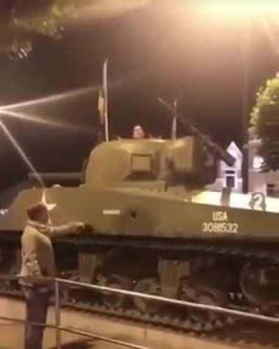 Arthur get out of the tank