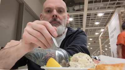 Eating Potato Salad in March