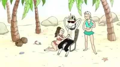 I only watch regular show for the plot