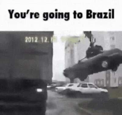 YOU'RE GOING TO BRAZIL CAW CAW