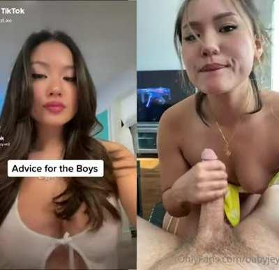 From Tiktok to sucking a cock