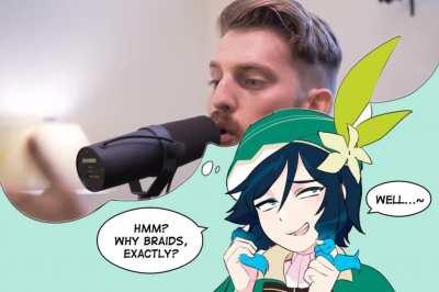 Why does Venti wear braids?