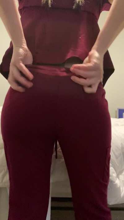 Getting these scrubs over my ass to work in is is work itself ! [OC]