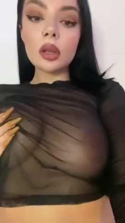 My boobs won't leave you without desire to come back for them one more time