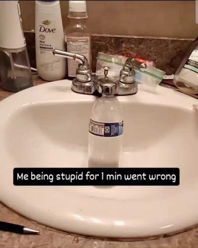 OP being stupid for 1 min went wrong