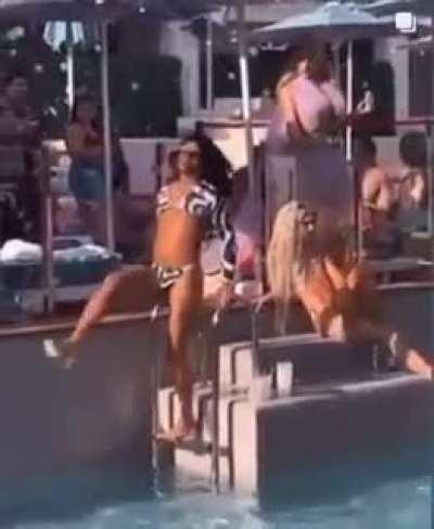 HMC while I show off my routine at the pool party
