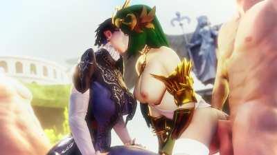 Palutena & Bayonetta, Angel/Witch Diplomacy (AmateurThrowAway) [w/ sound]