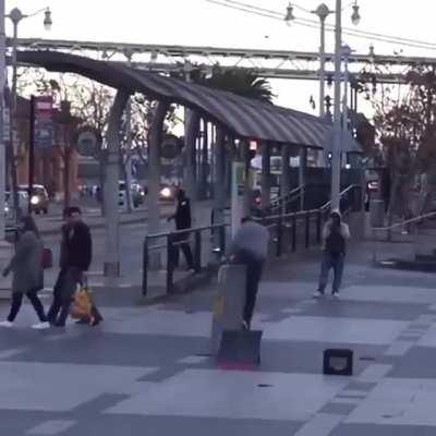 WCGW while attempting a skateboarding stunt ?