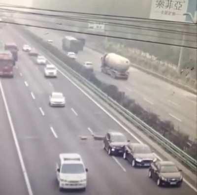 Chain reaction starting with animals on the highway