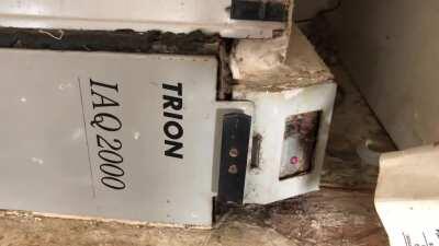 My air-conditioning seems to be running fine. However in the garage where the unit is it’s making a crackling sound. Anyone know why?