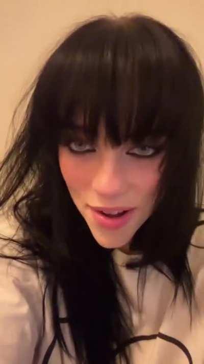 Billie announcing her appearance at Sziget Festival in Hungary