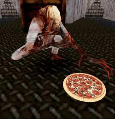 Zombie Eat Pizza