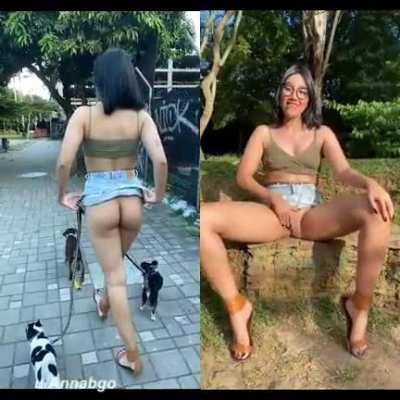 Walking My Dogs Is Always This Fun! [OC][F]