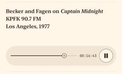 Q: Why do they like Steely Dan so much in Europe? Donald Fagen: We're homosexuals!