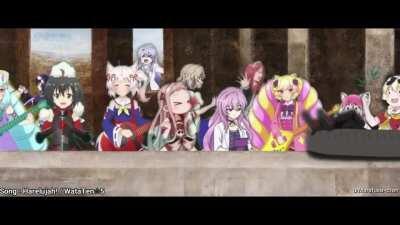 Last Supper of some Winter Waifus