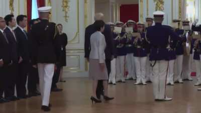 President being guided by Japanese PM