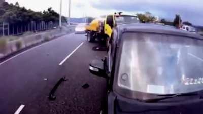 Guess what that yellow car was carrying