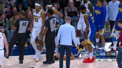 [Highlight] Steph Curry breaks Zeke Nnaji's ankles and completes a 4-point play