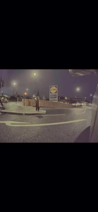 Didn’t see that kerb