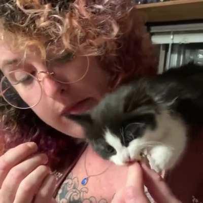 Bill discovers popcorn for the first time.