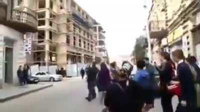 Woman uses her kid to beat up a Guy