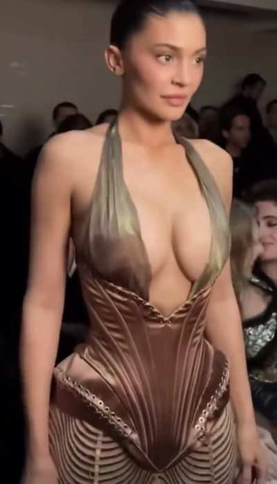 Goddess Kylie at Paris fashion week