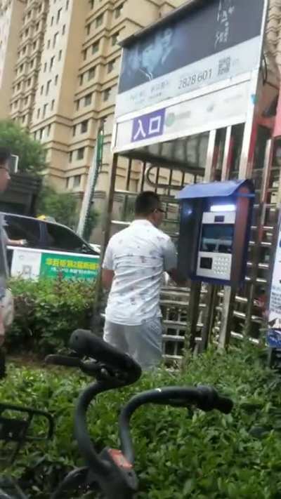 Welcome to China's 15-minute cities, where by law facial recognition is mandatory to get in or leave your neighborhood zone. People in China's Urumqi city lining up to get their faces scanned, to be able to go home