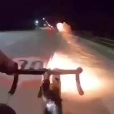 Bicycle fire launcher