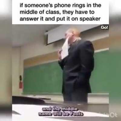 To teach student a lesson