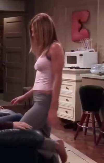 The hardest Jennifer Aniston's nipples ever got on Friends