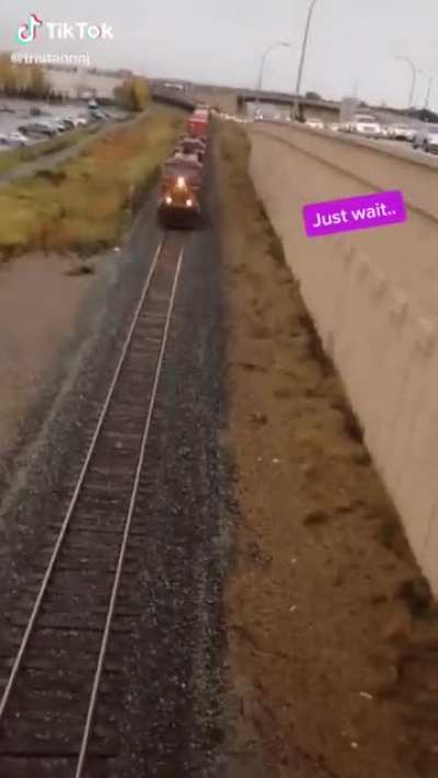 Why you should never toss things at trains