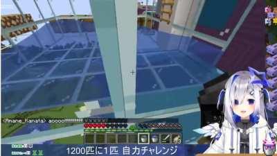 Kanata briefly returning to monke after finally getting a blue axolotl