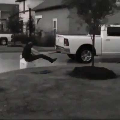 HMB while I do this car stunt