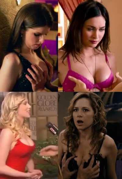 Grope Battle: Anna Kendrick vs Megan Fox vs Scarlett Johansson vs Jenna Fischer