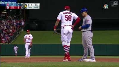 Apparently Rizzo and Javy are the most dangerous runners in baseball