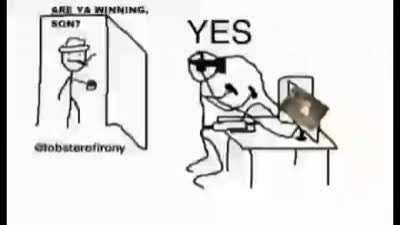 i think hes winning?