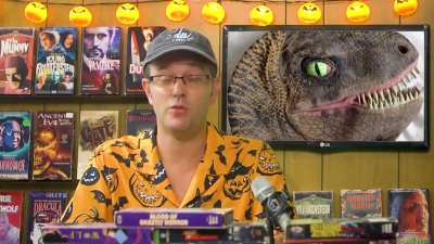 James shows off his past Halloween costumes