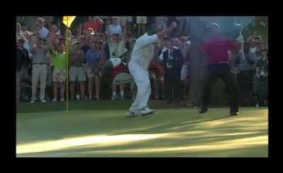An angle of that Tiger Woods shot that I haven't seen before