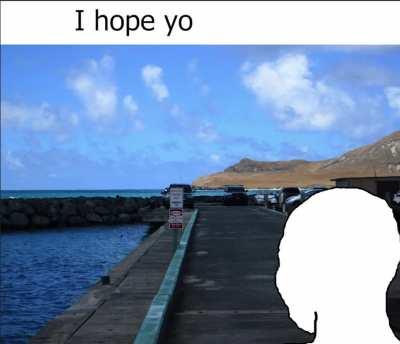 The water or its mouth