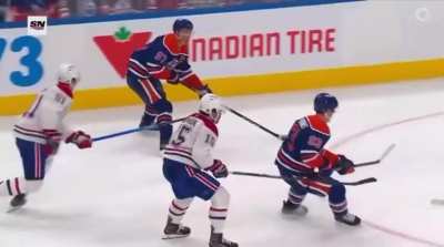 Here’s the penalty on Josh Anderson yesterday for “unsportsmanlike conduct” after he tapped his stick on the ice at a referee