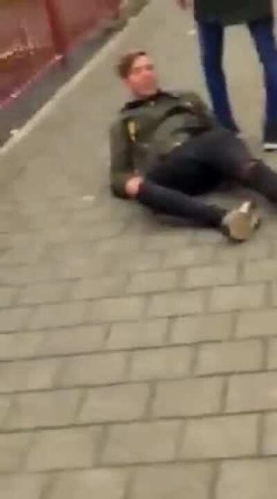 Starts fight, gets knocked out