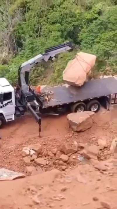 On whose shoulders should this mishap be laid? Is it the weight of the stone or the operator of the truck?