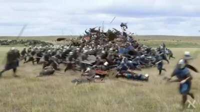 Two armies clash, but not in the way you're expecting