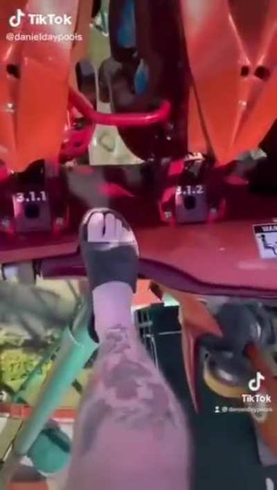 Farting on a roller coaster.