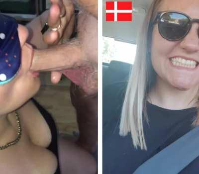 Danish Amateur Student Sofie sucking a 68 year old dick. She is 18.