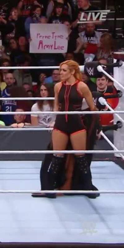 I would love to watch Becky strip and get her cheeks clapped!